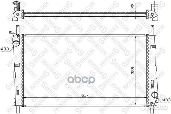 Радиатор Ford Mondeo 1.8/2.0 16V 00 1025066SX