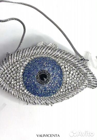Клатч стразы (ручная работа) глаз