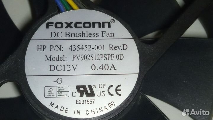 Кулер вентилятор PWM Foxconn PV902512pspf 4pin 12V