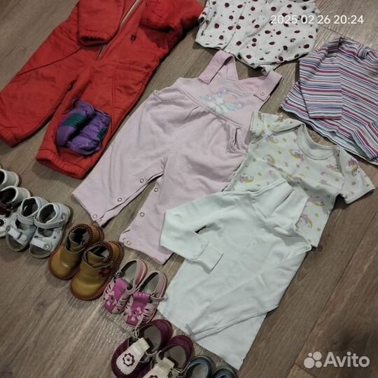 Детские вещи на девочку пакетом 86 92