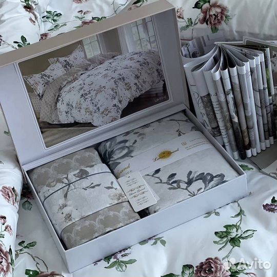 Постельное белье 2.0(евро)в подарочной коробке