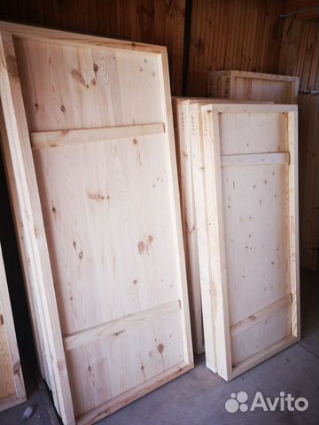 Двери для бани из массива с коробкой банная