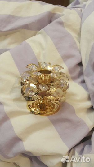 Подсвечник с хрусталем