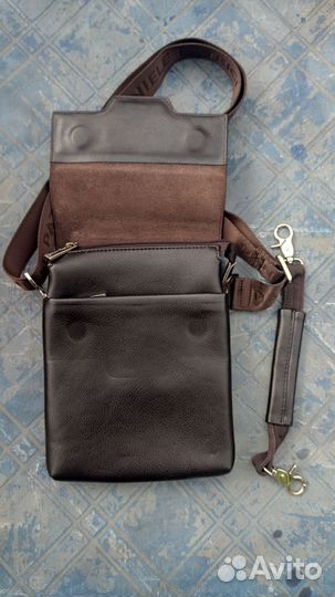 Мужская кожаная сумка через плечо