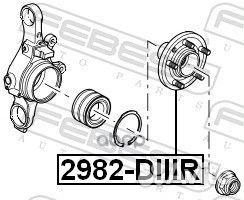 Ступица land rover discovery -09 задн. 2982diiir