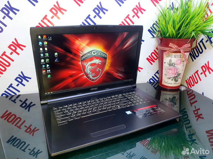 Игровой ноутбук MSI core i7 7700HQ/GTX960/SSD