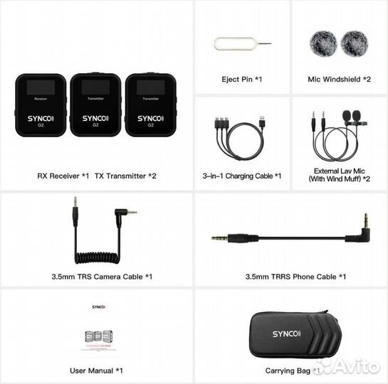 Петличный микрофон Synco G2A2