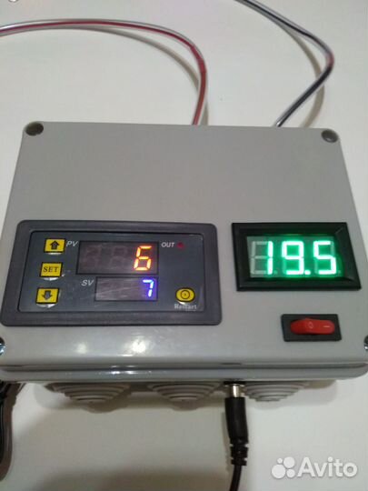 Блок статики с термометром для коптильни