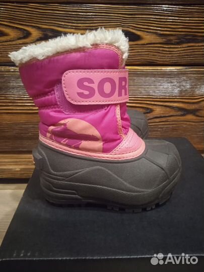 Детские зимние сапоги sorel 23 размер