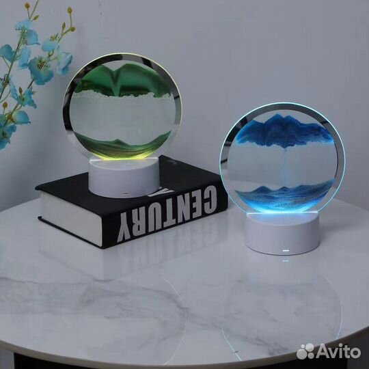 Ночник картина из песка с подсветкой лампа 3д