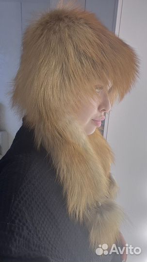 Шапка из лисы женская