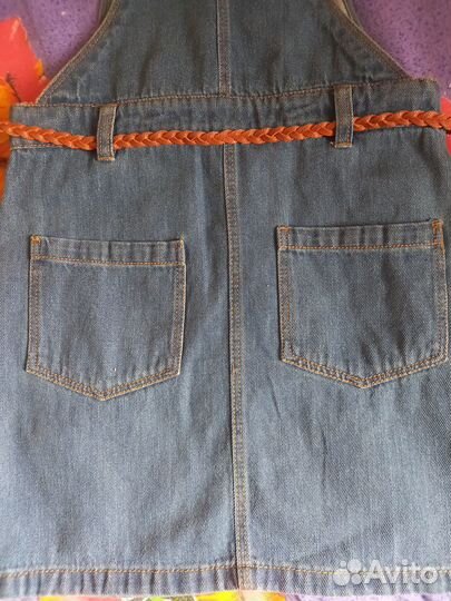 Джинсовый сарафан 134-140 р-р