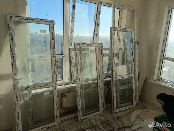 Окна пластиковые бу и балконные двери