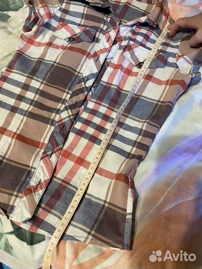 Рубашка с коротким рукавом клетчатая 10-14 лет