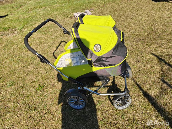 Коляска для двойни emmaljunga double monkey