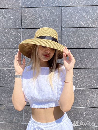 Шляпа и сумка пляжные новые