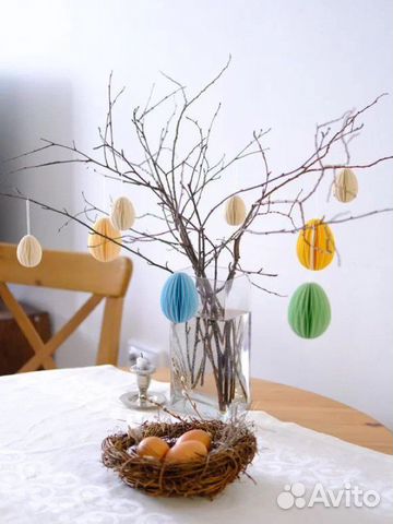 Пасхальные яйца из бумаги