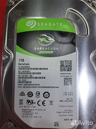 Hdd 1tb Seagate barracuda