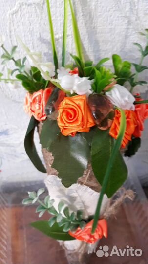 Букет из атласных лент