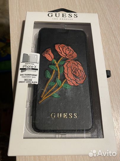 Чехол книжка Guess на айфон X