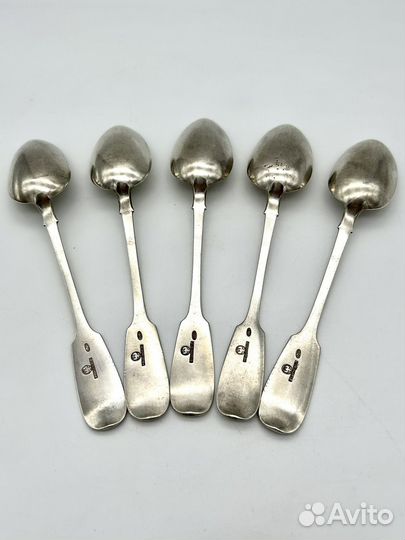 Ложки столовые 5 шт. Овчинников серебро 84 проба