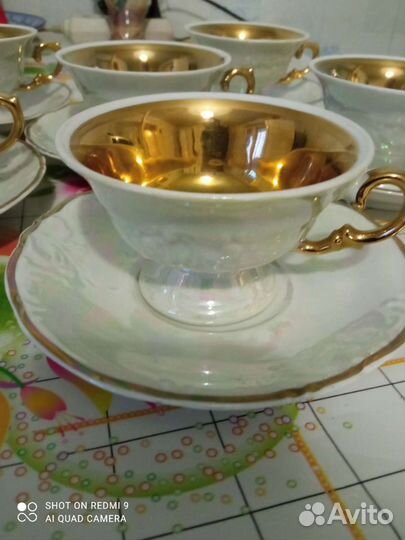Чашки и блюдца фарфор