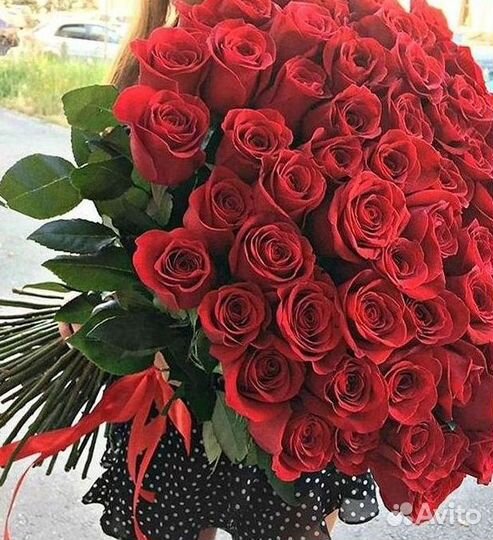 Высокие розы Доставка цветов