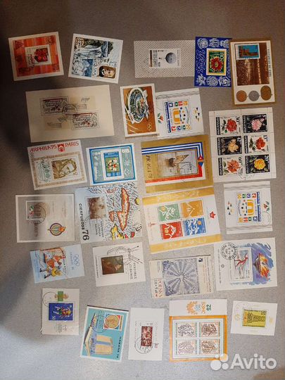 Блоки марок 48 шт. импорт