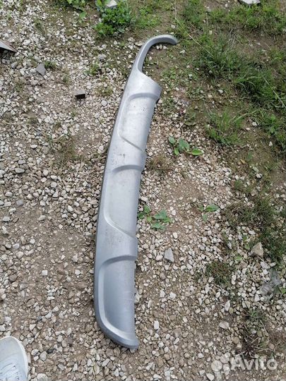 Накладка заднего бампера Hyundai Santa Fe 3