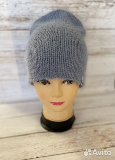 Шапка бини из пуха норки