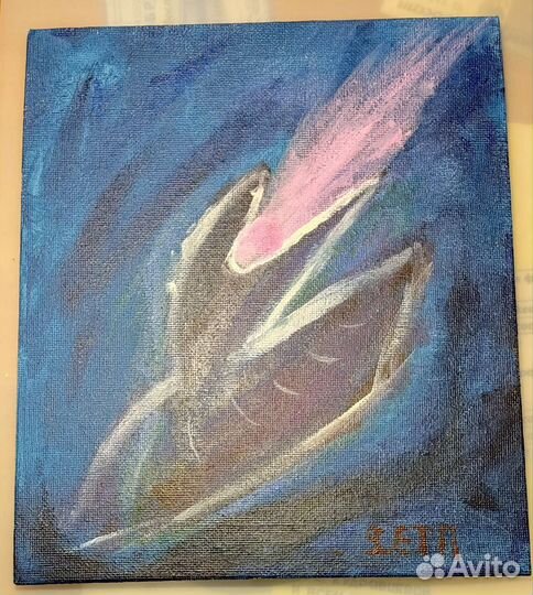 Картина акрилом в абстракции