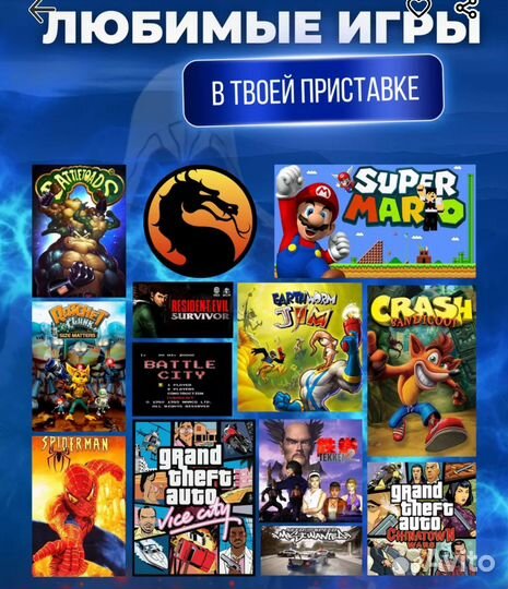 Портативная игровая приставка консоль