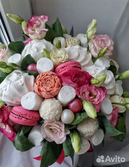 Макаронс Макарун Съедобные сладкие букеты