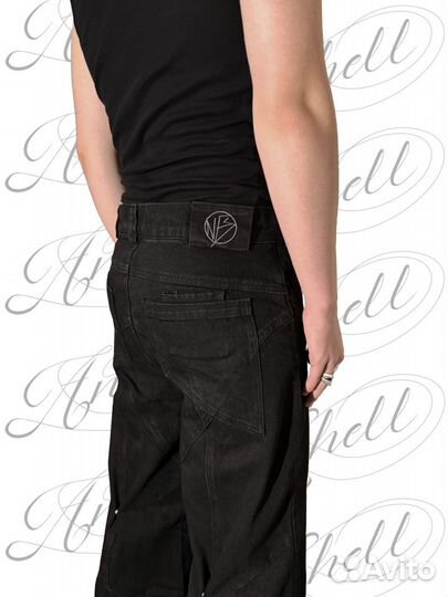 No Faith Studios Black Dune Denim Джинсы