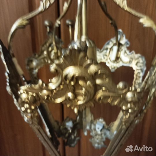 Люстра сталинский ампир, бронза