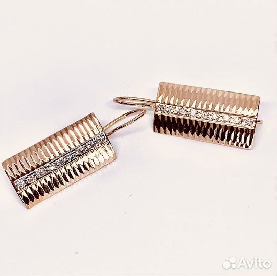 Золотые серьги 585 пробы