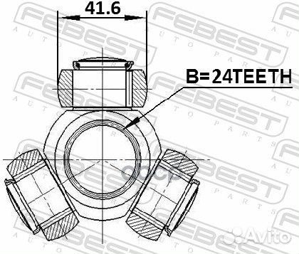 Трипоид 24X41.6 BMW 3 E90/E91 2004-2012 1916-e6