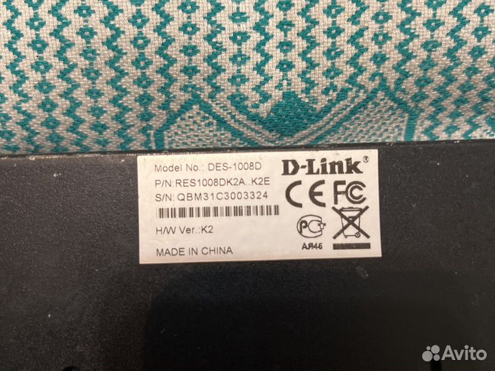 Коммутатор свитч d-link DES-1008D