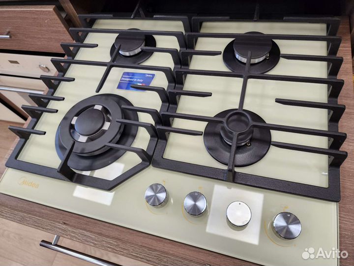 Газовая варочная панель midea mg645tgi