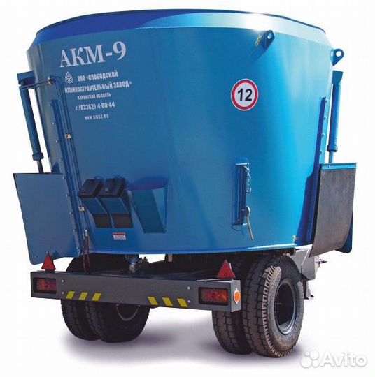 Миксер-кормораздатчик Слободской машиностроительный завод АКМ-9, 2023