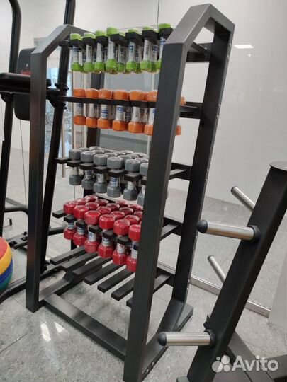 Стойка для виниловых гантелей вертикальная на 60шт