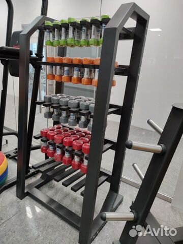 Стойка для виниловых гантелей вертикальная на 60шт