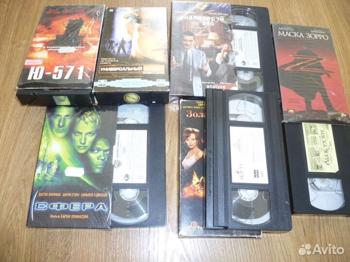 Видеокассеты VHS лицензия в отличном состоянии