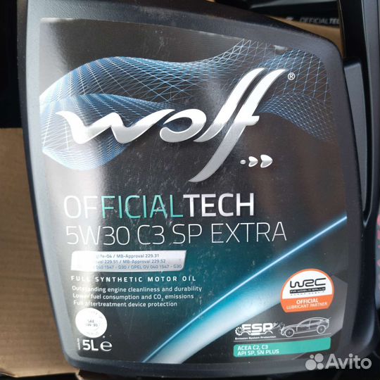 Моторное масло Wolf 5w30 С3 SP Extra 5л