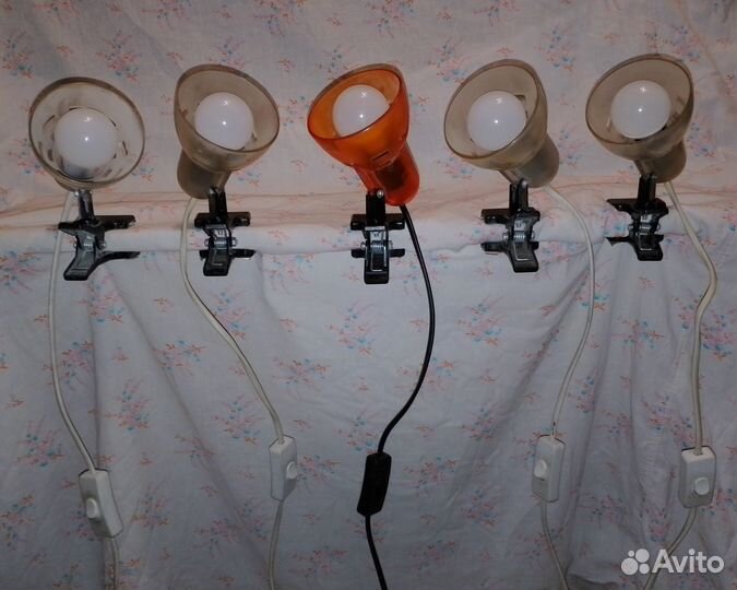 Лампа на прищепке