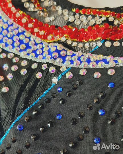 Купальник для художественной гимнастки 134 черный