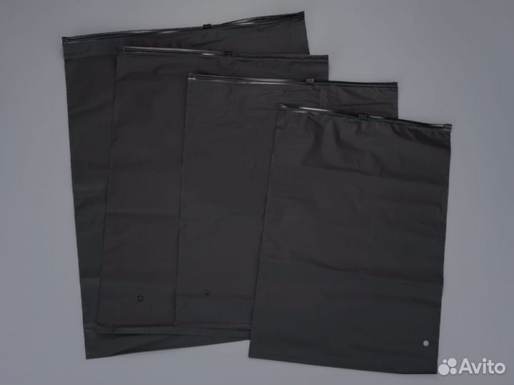 Пакет зип лок матовый черный 25х30 110 мкм