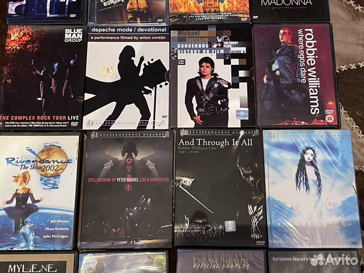 Коллекция двд дисков. Музыка. Шоу. Лицензия