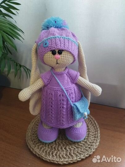 Заяц тильда вязанный