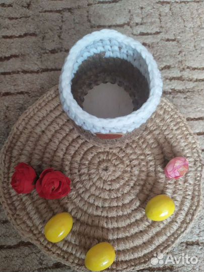 Корзина из джута